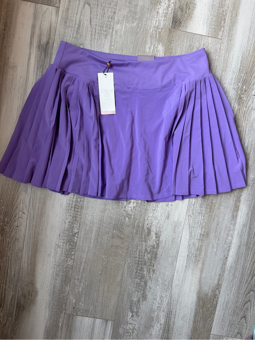 CALIA by Carrie Underwood Pleated Midi Skirt Golf XL NWT